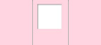 Открытка-паспарту Розовый квадрат (14*20 см.) 